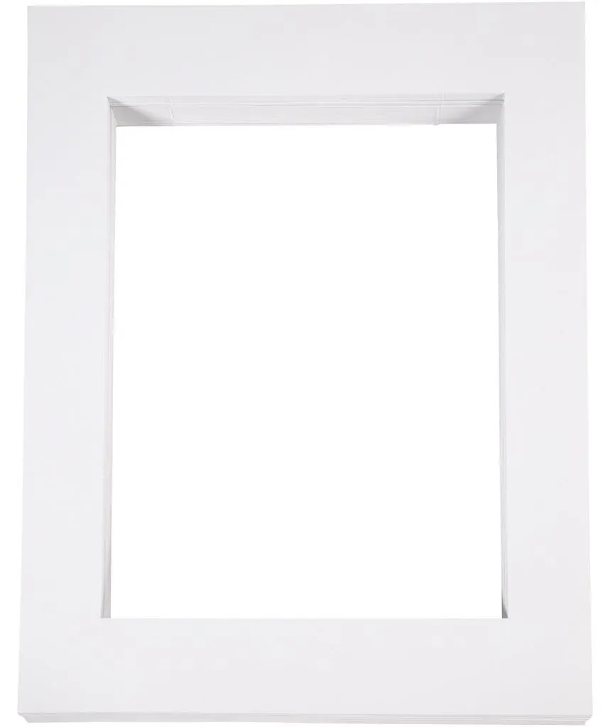 Cadre photo 40x50 cm avec passe-partout blanc pour A3 - Lot de 100 pcs