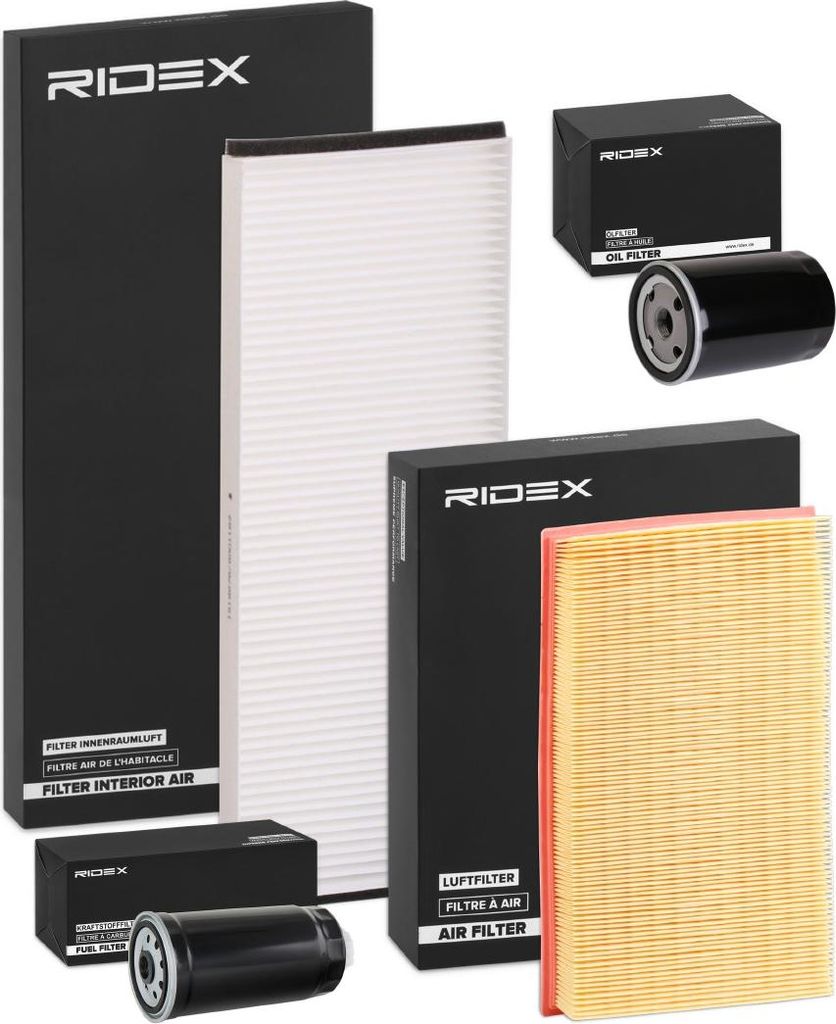 RIDEX Filterset Inspektionspaket Filtersatz für AUDI 80 Limousine (8C2, B4) 80 Avant (8C5, B4)