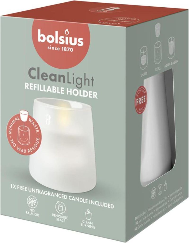 Bolsius Cleanlight Starterkit - ohne Duft Weiß
