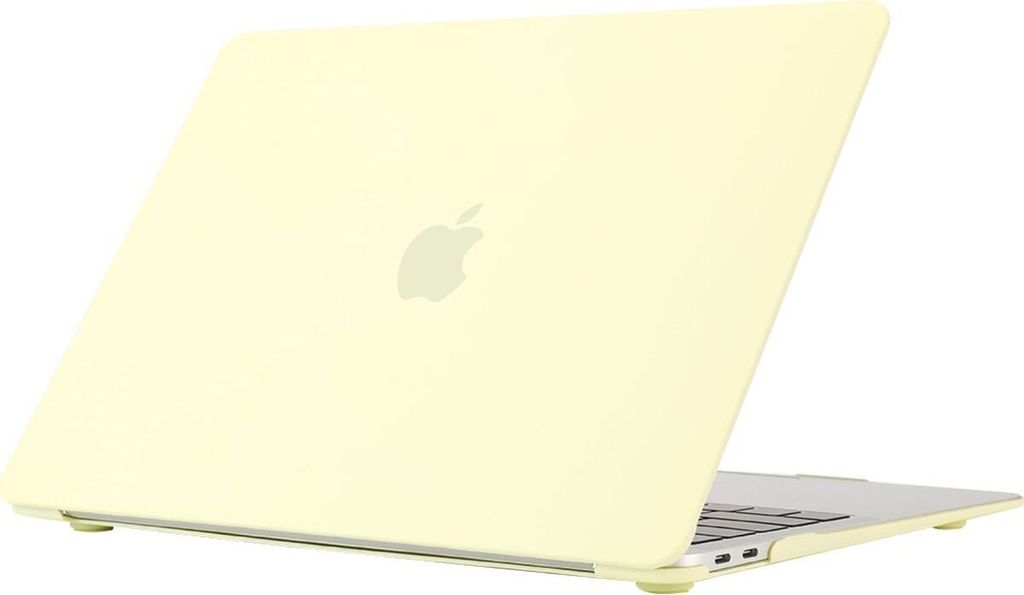 Mobigear Cream Matte MacBook Air 13 Zoll (2010-2019) Hardcase Hülle MacBook Case - Gelb - Model A1369 / A1466