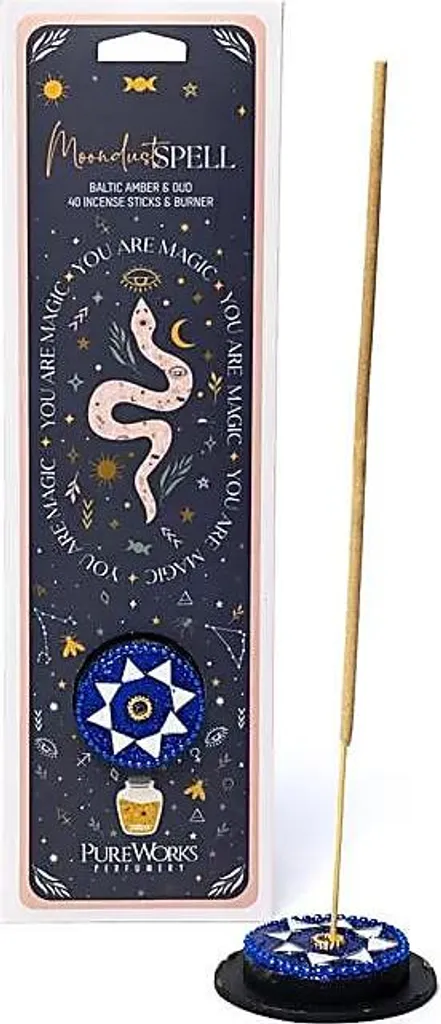 Encens pour Méditation Moondust Spell - Kit Complet 6 Pcs avec Socle