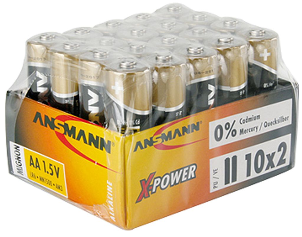 ANSMANN Alkaline Batterie "X-Power", Mignon AA, 20er Zdjęcie produktu 
