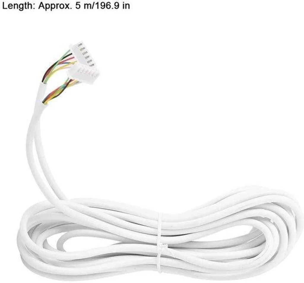 Câble Vidéosurveillance 6 Conducteurs 5m 0,3mm² Souple Multi-brins