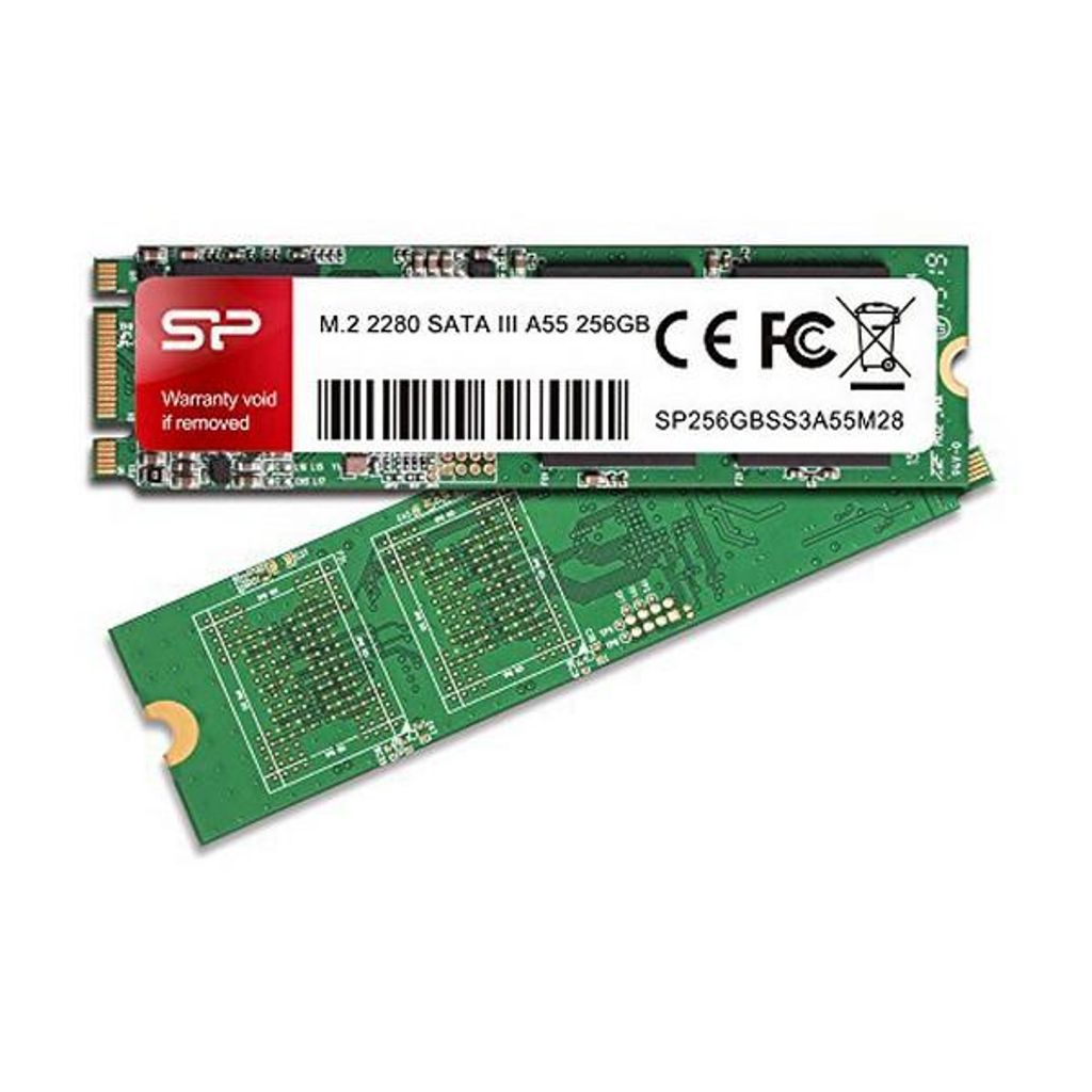 Silicon Power SSD 256GB M.2 2280 mSATA A55 3D Nand TLC Produktbild 