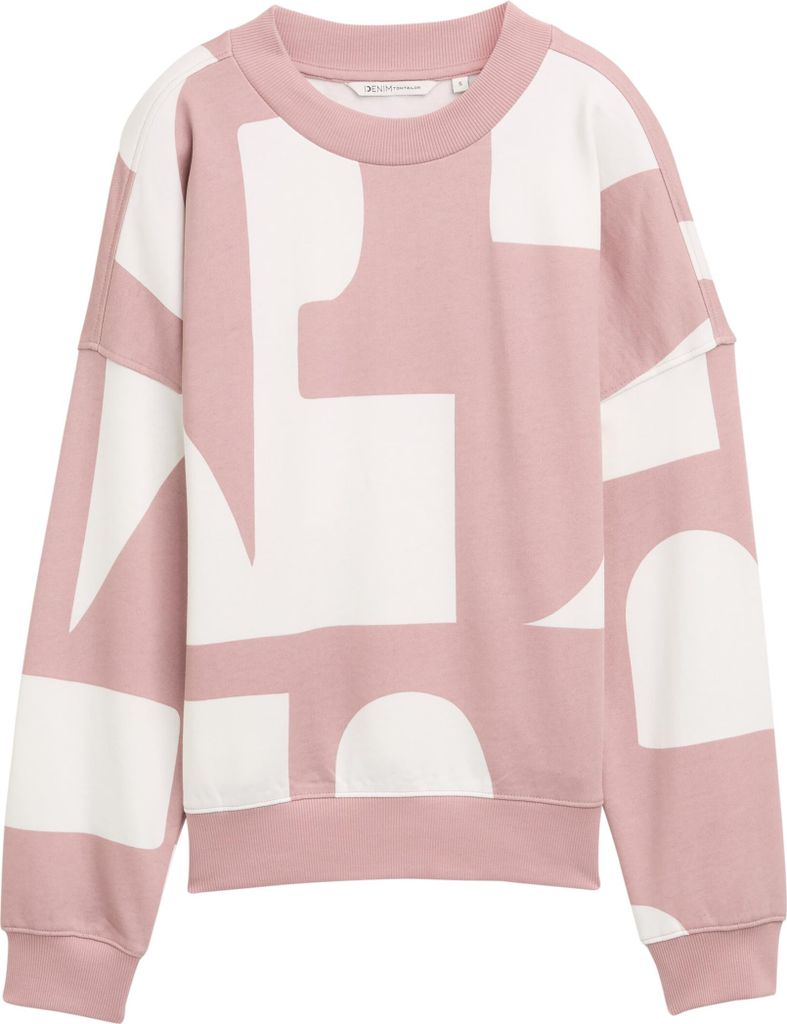 Loose Fit Sweatshirt mit Muster