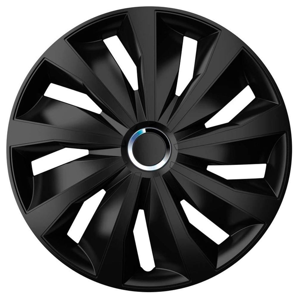 AutoStyle 4er Set Radzierblenden Grip Pro 15-Zoll Schwarz Produktbild 