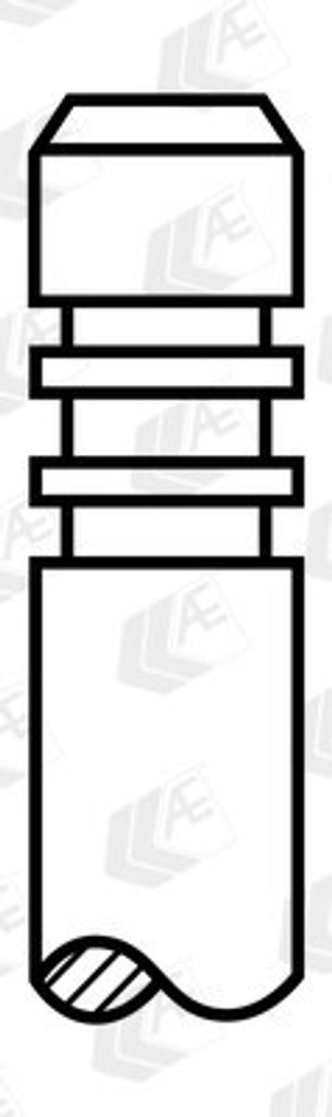 AE V95195 Auslassventil Ø24,6mm 109,2mm passend für MERCEDES-BENZ C-Klasse Limousine (W204) C-Klasse T-modell (S204) C-Klasse T-modell (S205)
