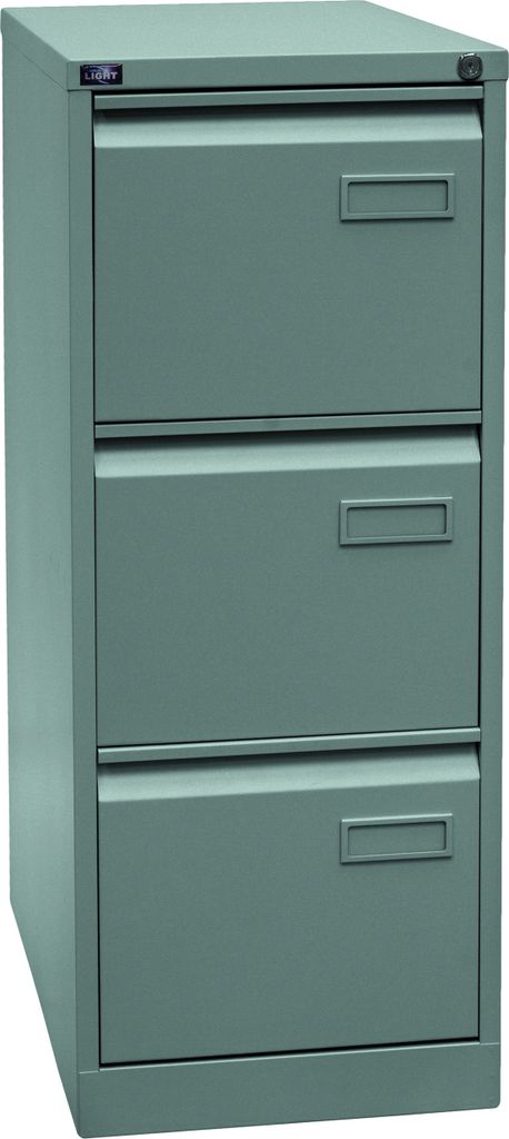 Bisley Hängeregistratur Schrank Light - 3 Schübe - Farbe: Silber