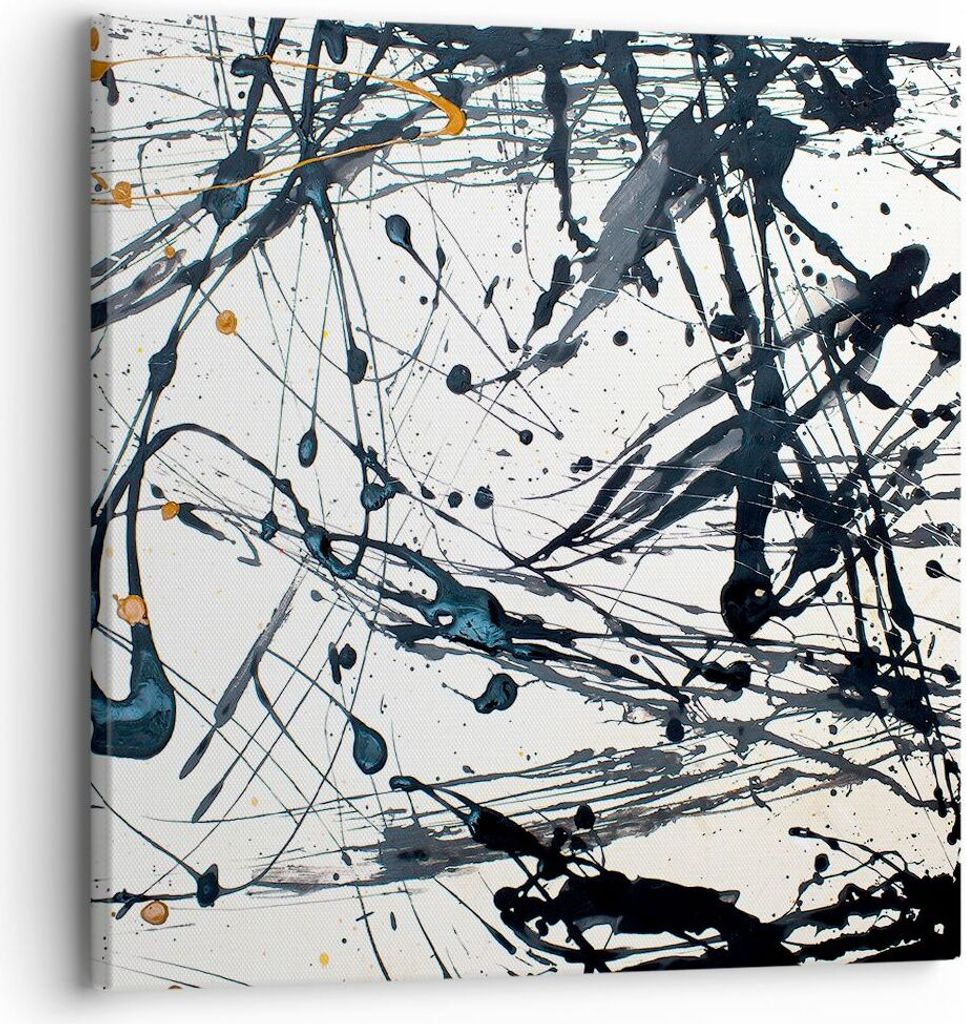 Bild auf Leinwand - Leinwandbild - Abstraktion modern - 30x30cm - Wand Bild - Wanddeko - Wandbilder - Leinwanddruck - Bilder - Kunstdruck - Wanddek...
