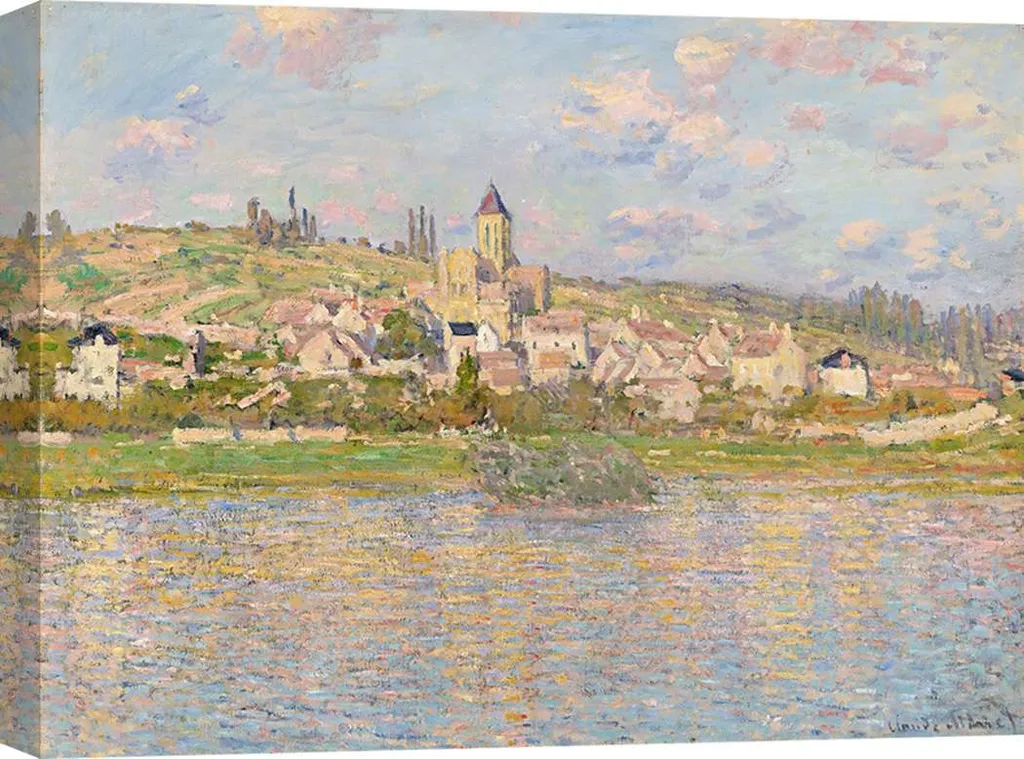 Stampa su Tela Claude Monet Vétheuil 60x40 - Pronto da Appendere
