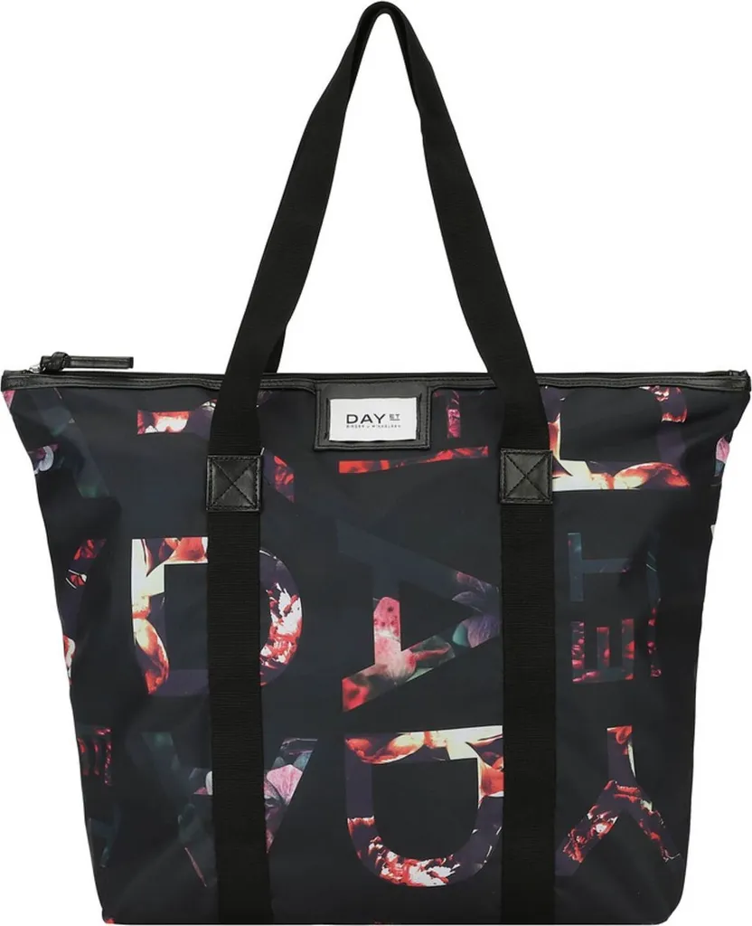 Borsa DAY ET Gweneth Print Nero Multicolore - Shopping Bag Nylon