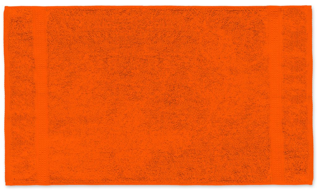 2 Handtücher orange terra 50x100 cm Set