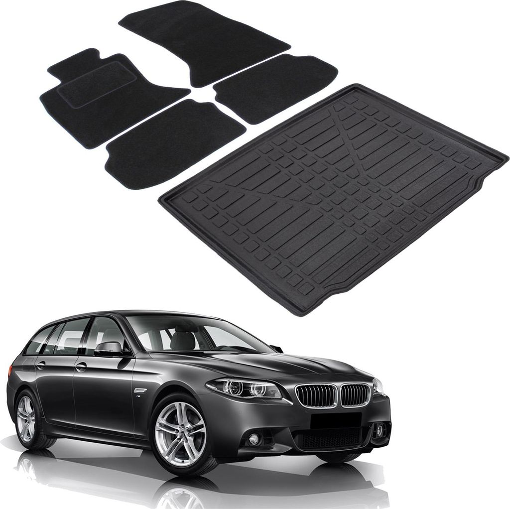 Kofferraumwanne Fußmatten Set Für BMW 5 Series F11 Produktbild 