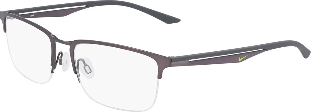 Nike 4313 Satin Gunmetal Lunettes de Vue Hommes Grises 52/17/145