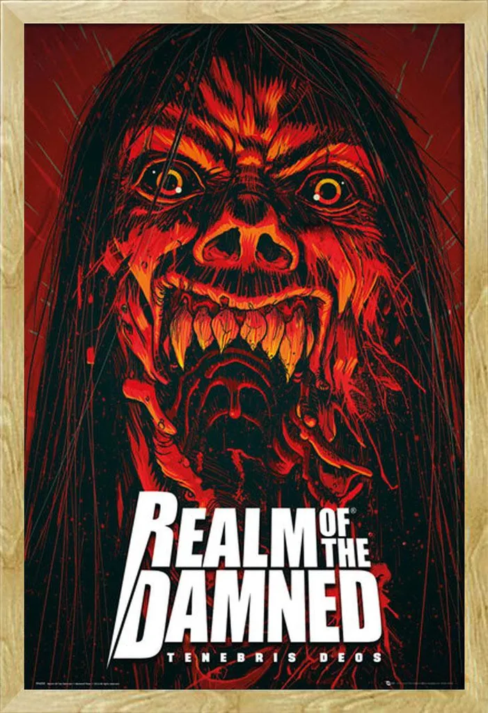 Déco murale Realm of The Damned Scream pour salon et studio rock