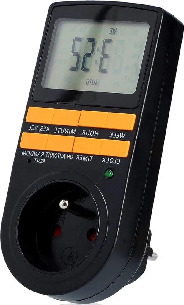 Minuterie digitale avec écran LCD et 20 programmes de cycle par minute