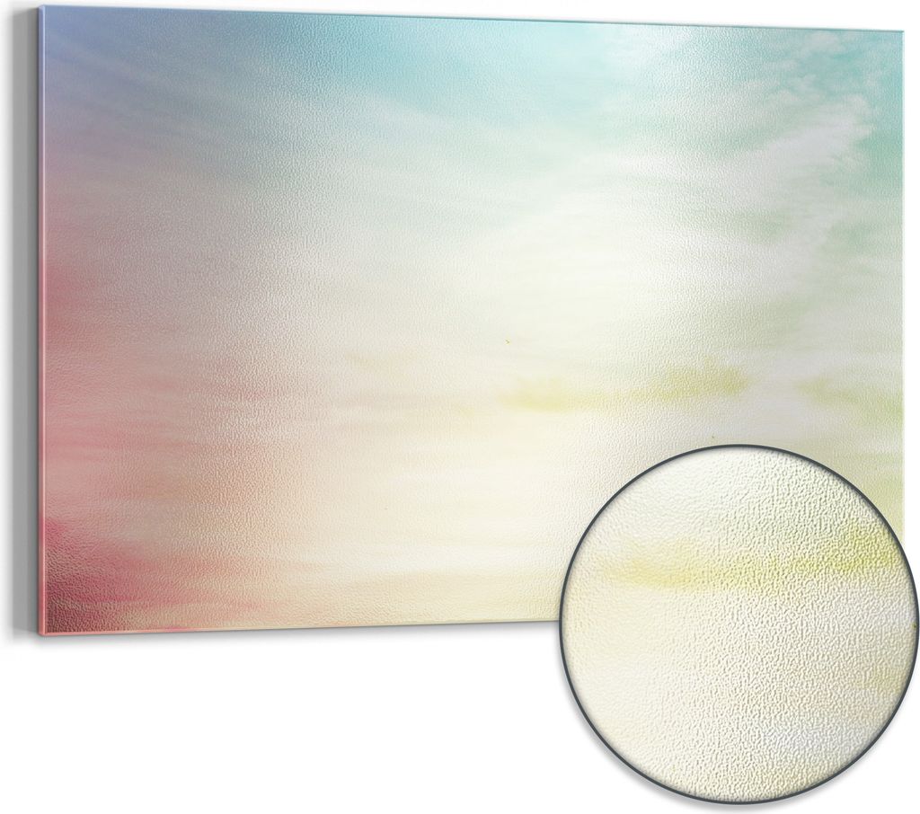 DEQORI Magnettafel Metall 60x40 cm 'Pastelliger Himmel' Produktbild 