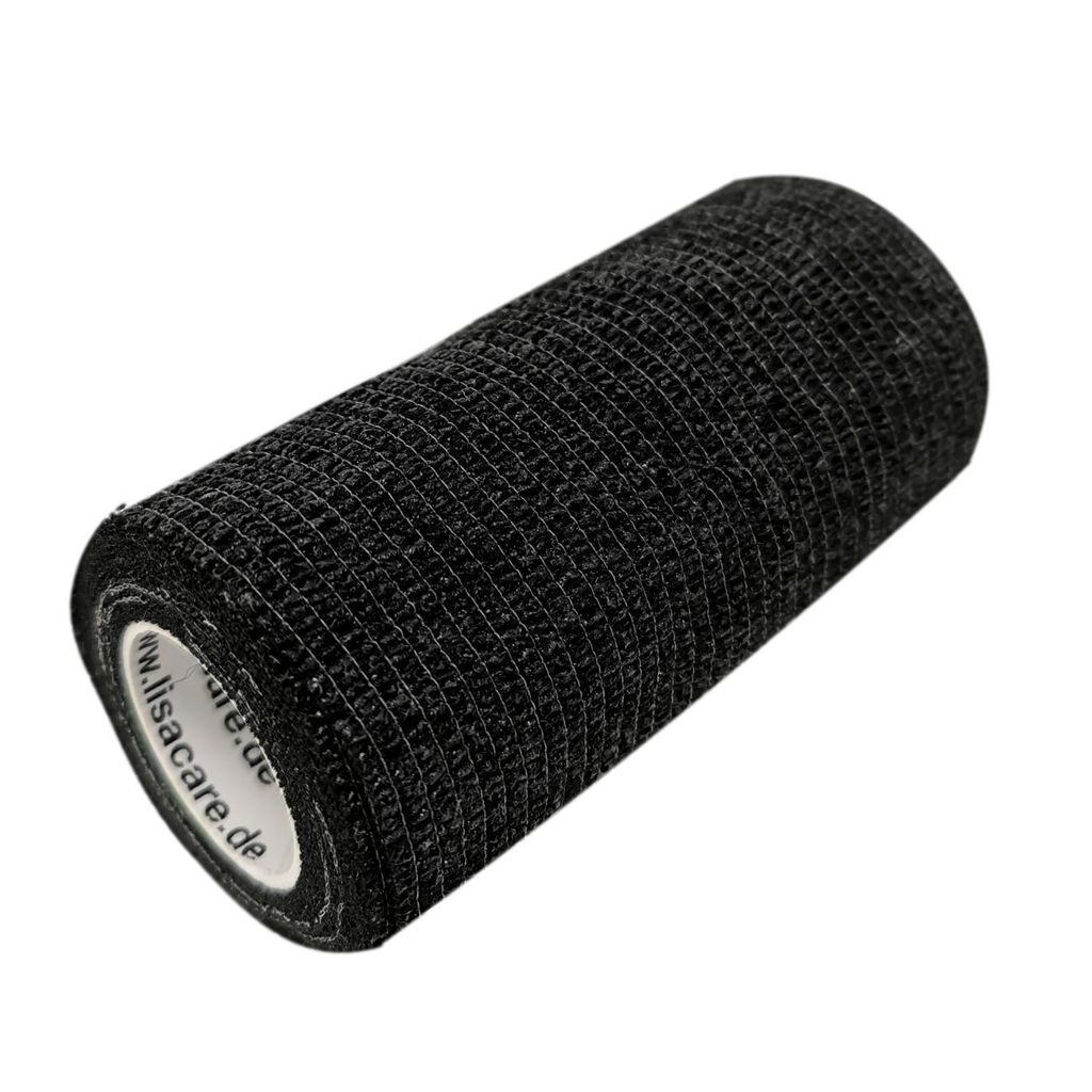 LisaCare kohäsive Bandage - Schwarz - 10cm x 4,5m Produktbild 