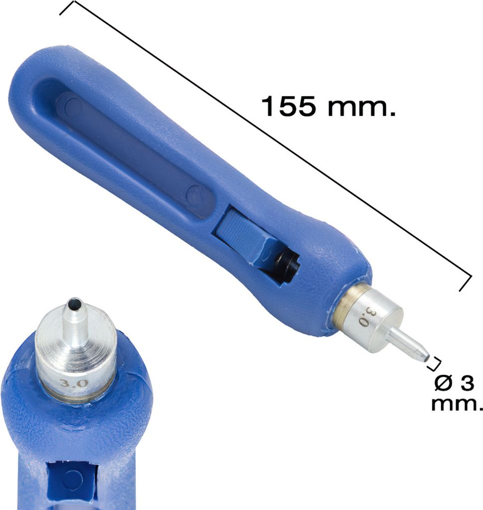 Locher für Bewässerungsschläuche / Tropfer / Tropfer Ø 3 mm.