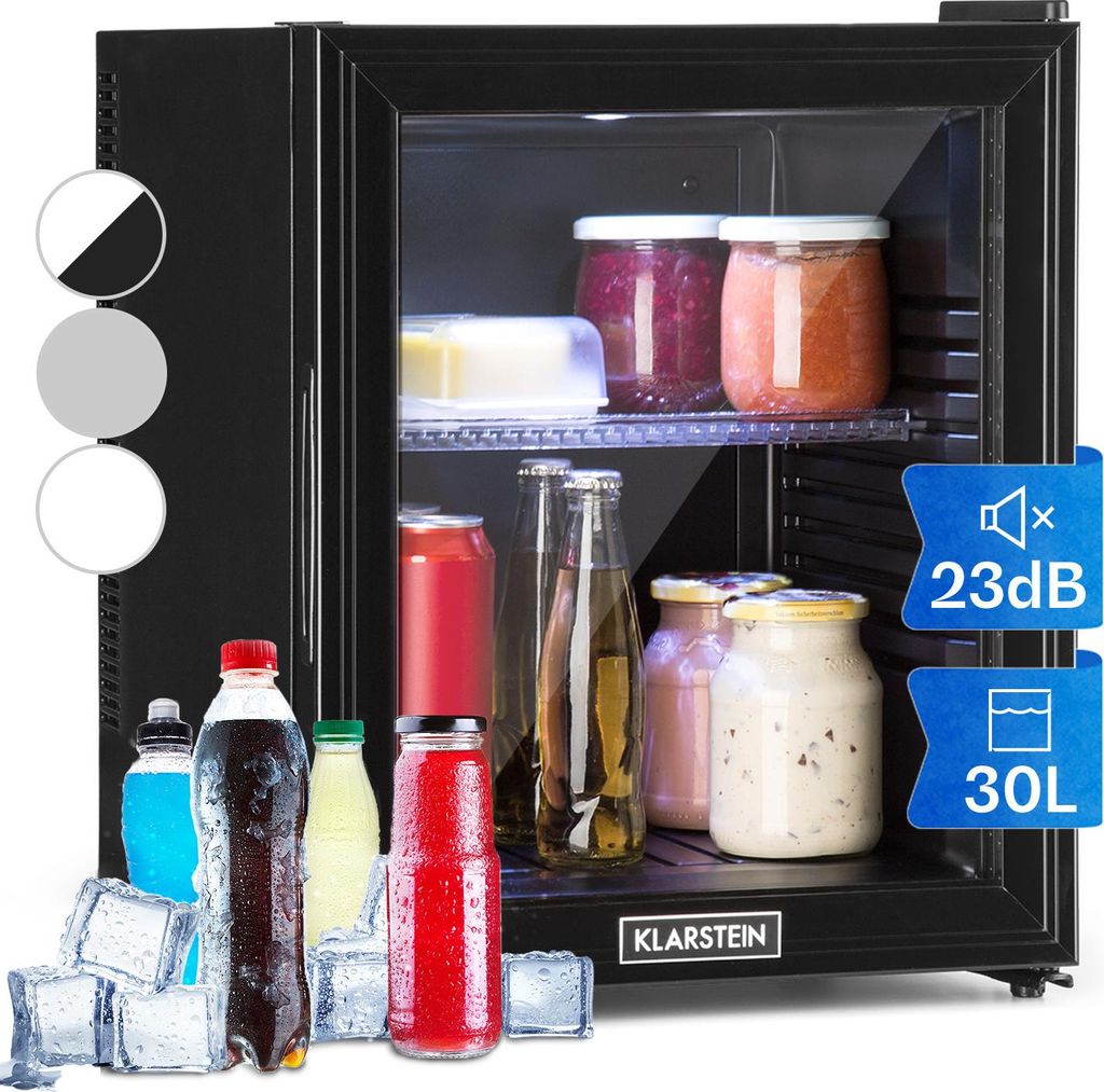 Klarstein Mini Frigo de Chambre de 30L pour Snacks et Image du produit 