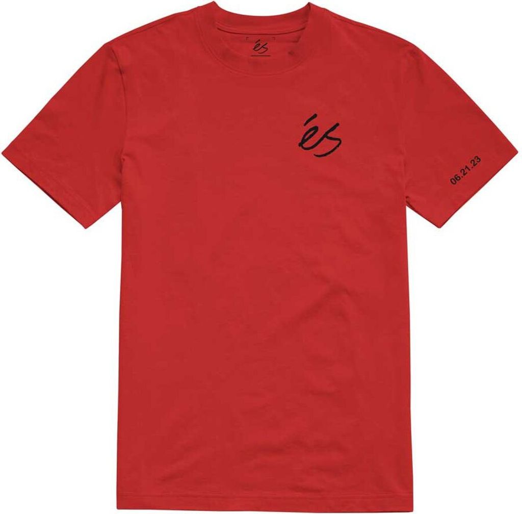 Es Go Skate Kurzarm-t-shirt Rot S Mann Rot S