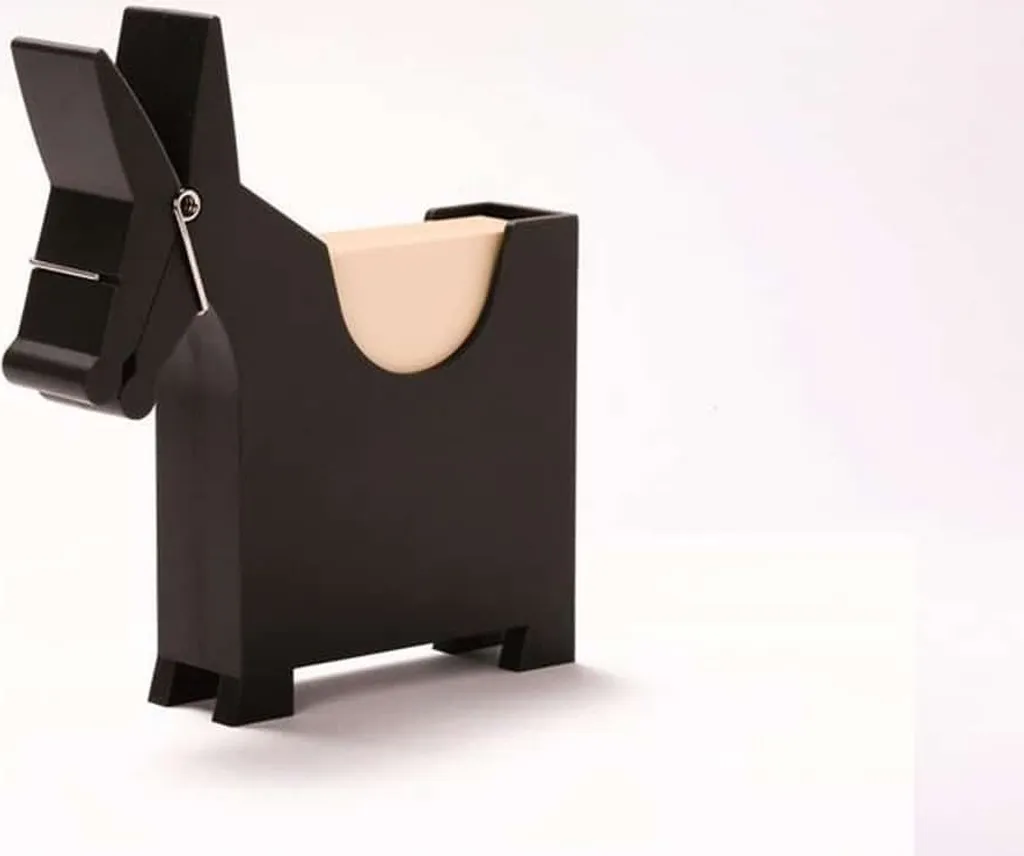Support de Notes Design en Forme d'Âne Blanc pour Organisation de Bureau - 5