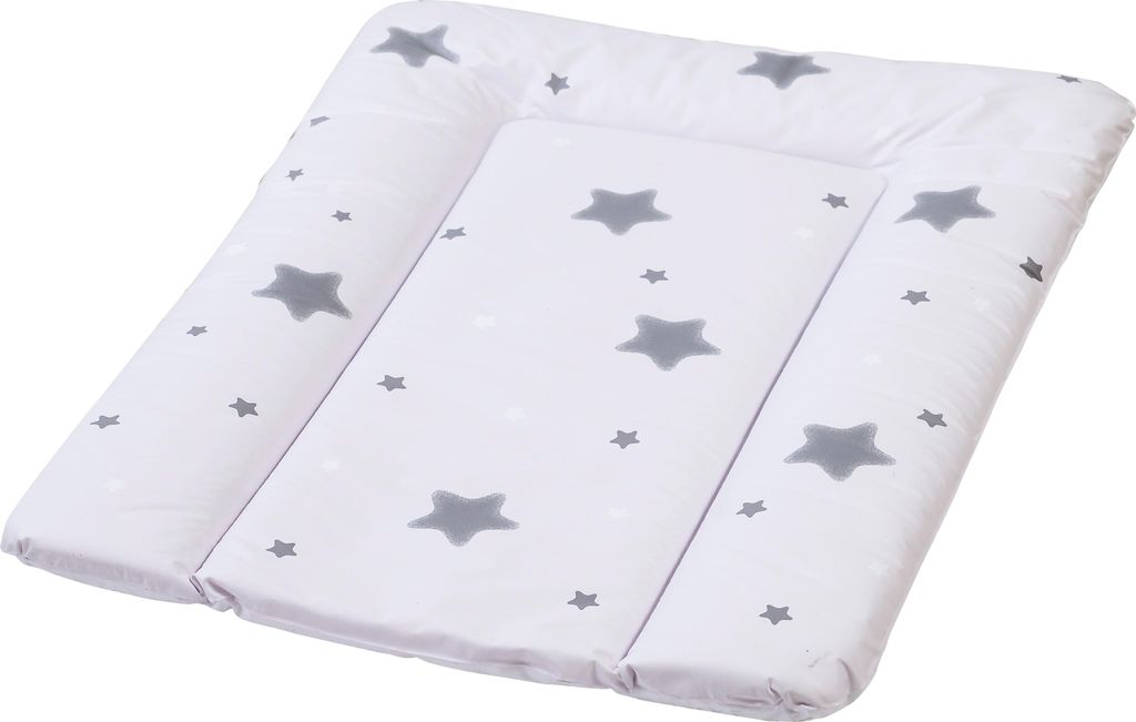 Baby Wickelauflage Wickelauflage Stars weiss 70 x 50 Wickelunterlage