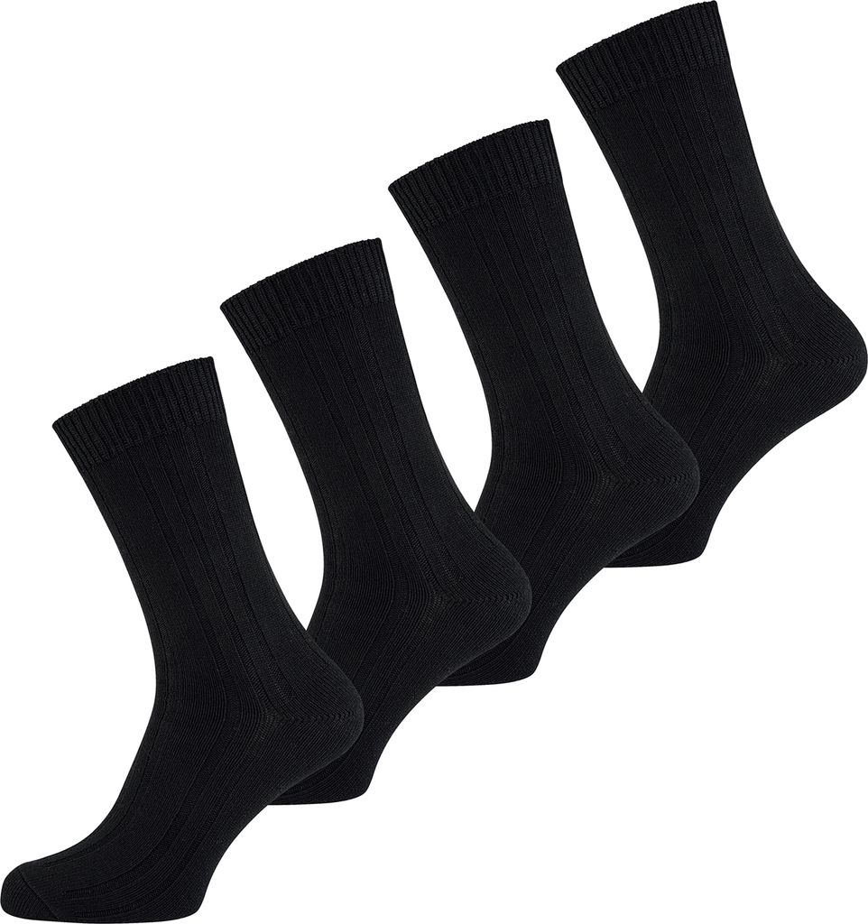 NUR DER Socken  uni mehr-pack Bambus* Warme Socke schwarz Produktbild 1