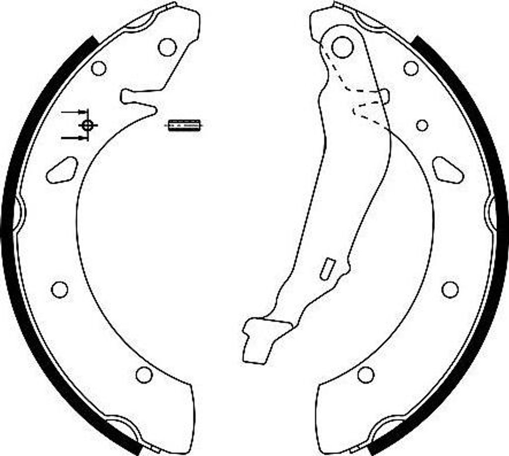TEXTAR Bremsbackensatz Trommelbremse Hinten für HONDA Accord VI Limousine (CK, CG, CH, CF8) 229mm 91055200