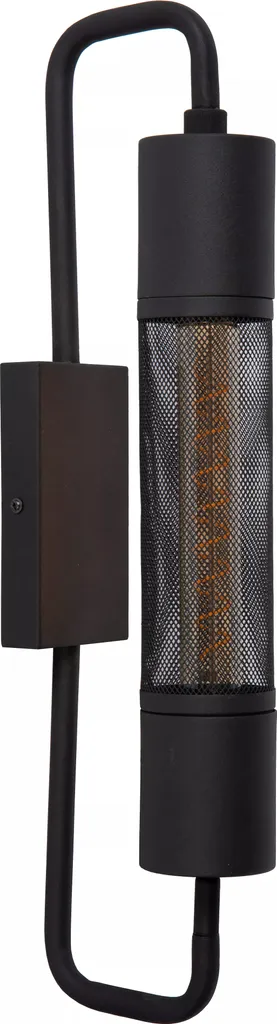 Applique noire CALIXT gain de place pour couloirs sombres culot E27 25W