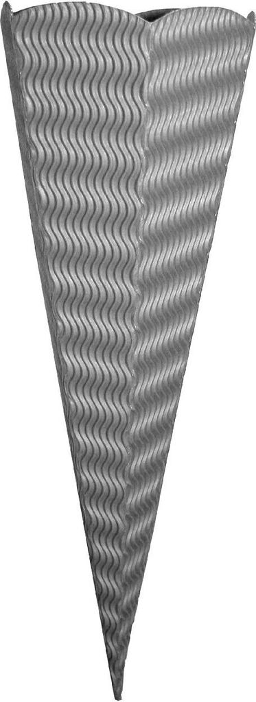 Goldbuch Schultüte grau Wellenstruktur 68 cm ideal zum Basteln und Dekorieren