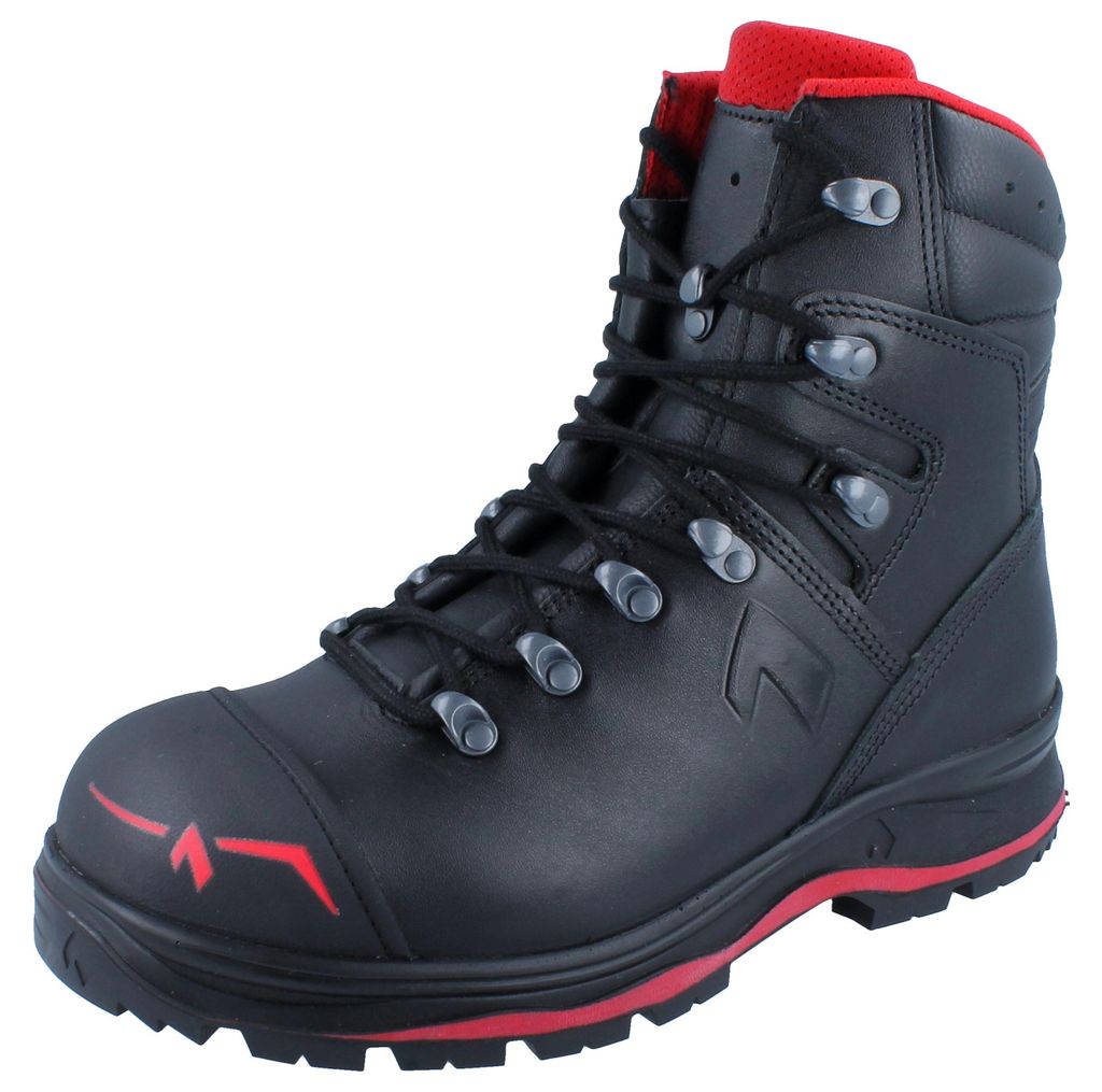 HAIX Trekker Pro 2.0 S3 schwarz rot/Leder - Größe: UK 12 Produktbild 