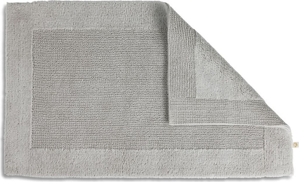 RHOMYhome Baumwoll-Badteppich SELECT Größe 60 x 90 cm Farbe perlgrau