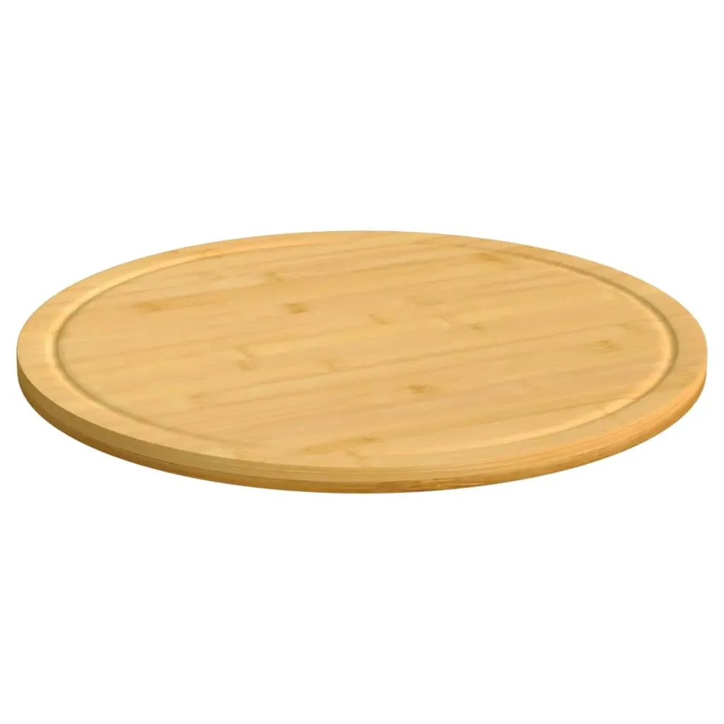 Planches à découper en bambou Ø30x1,5 cm durables et écologiques x6