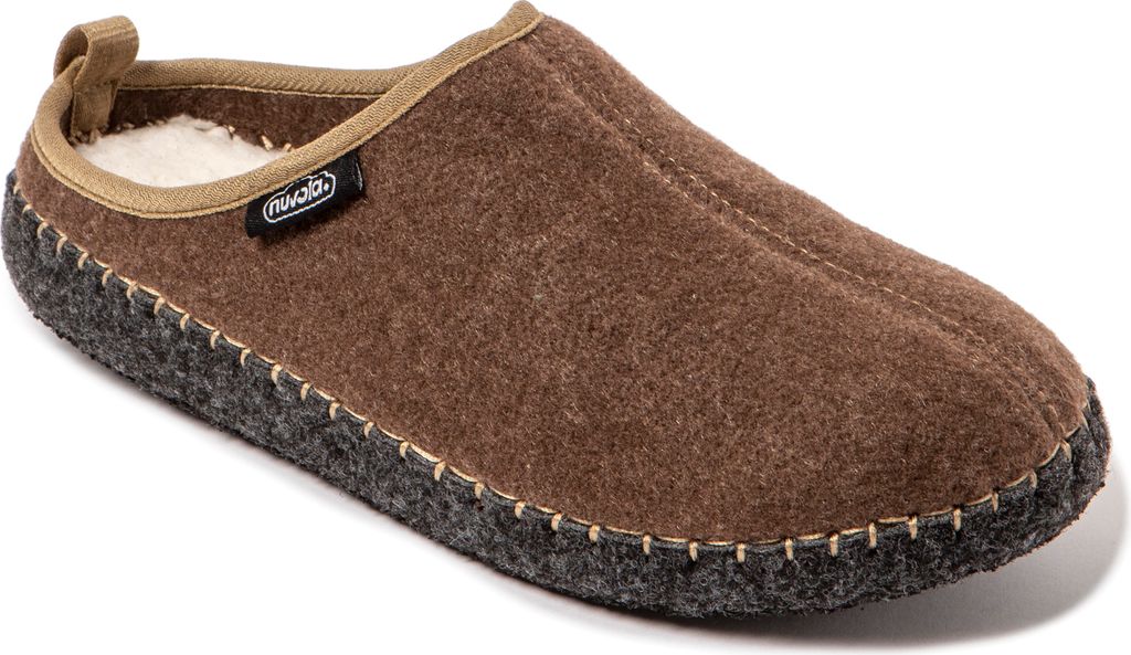 NUVOLA. Hausschuhe Herren Damen rutschfester Sohle warm gepolstert bequem braun 37 - UBNRIM