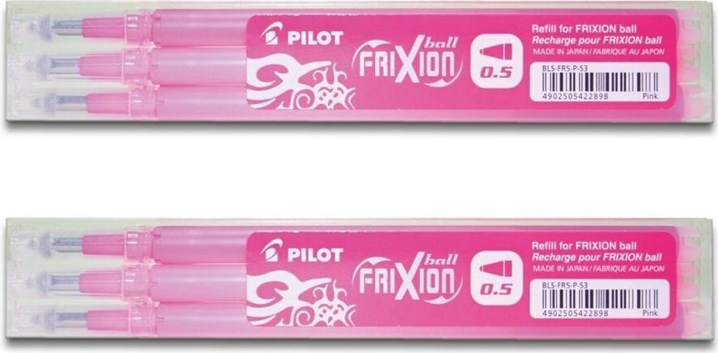 Pilot Frixion Ball Ersatzminen 0.5 pink - 6er-Set