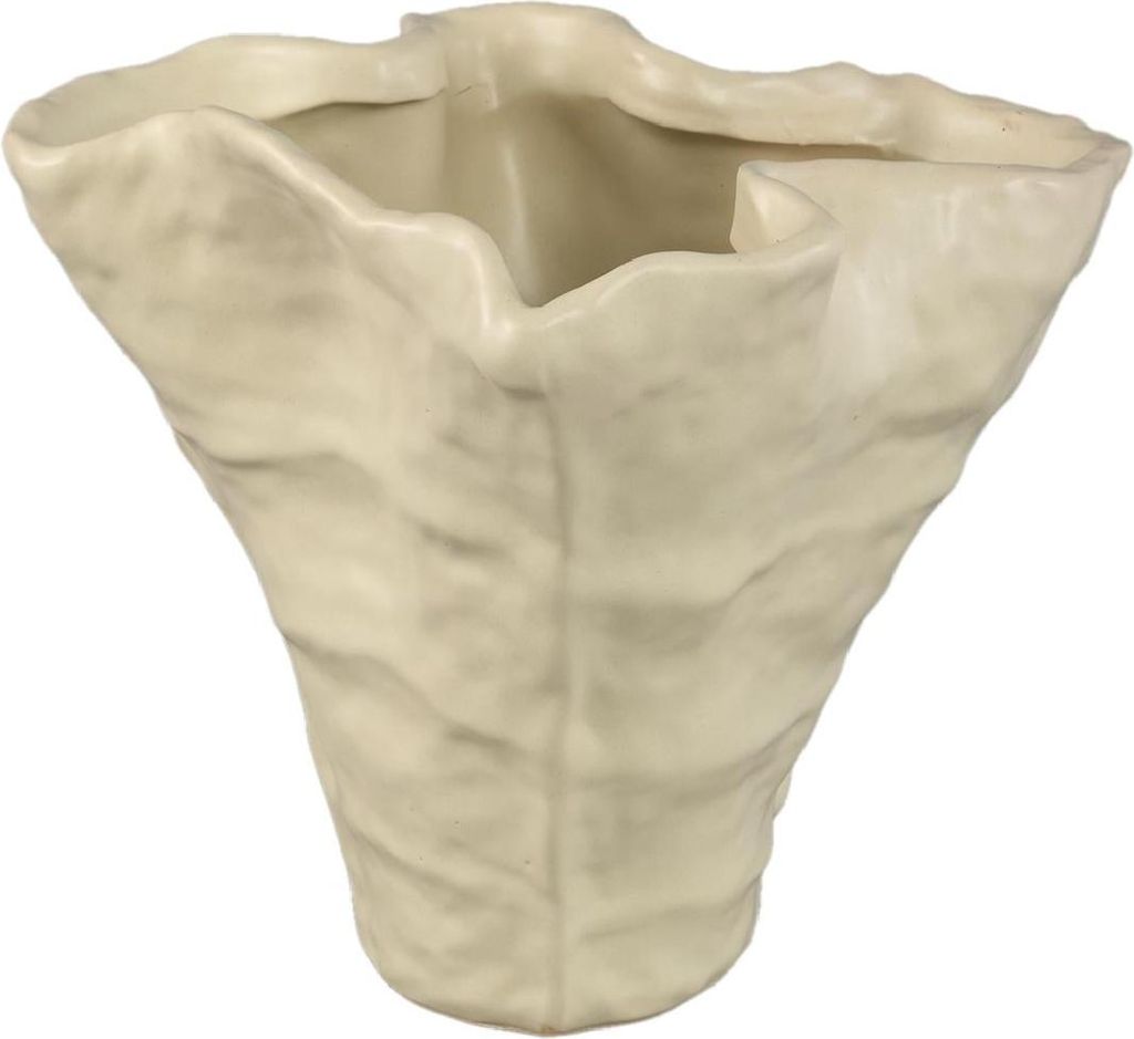 PTMD - Vase Reff - Beige - 25x23x21,5cm