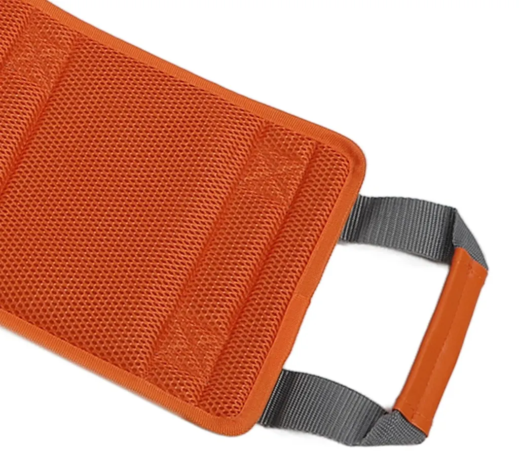 Sangle de transfert orange pour éviter les chutes et mal de dos lit