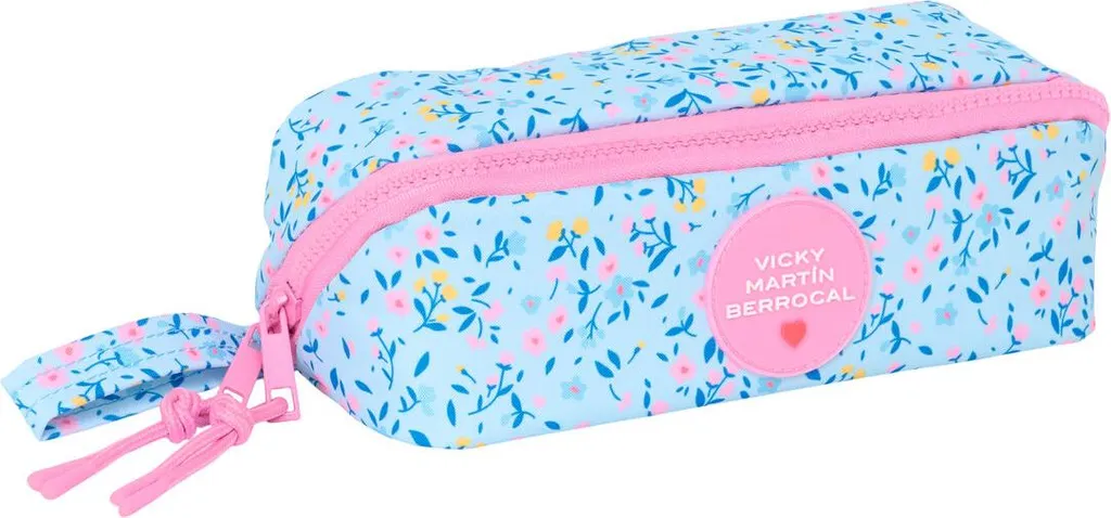 Trousse fourre-tout de maquillage et stylos Paraíso Rose Bleu clair