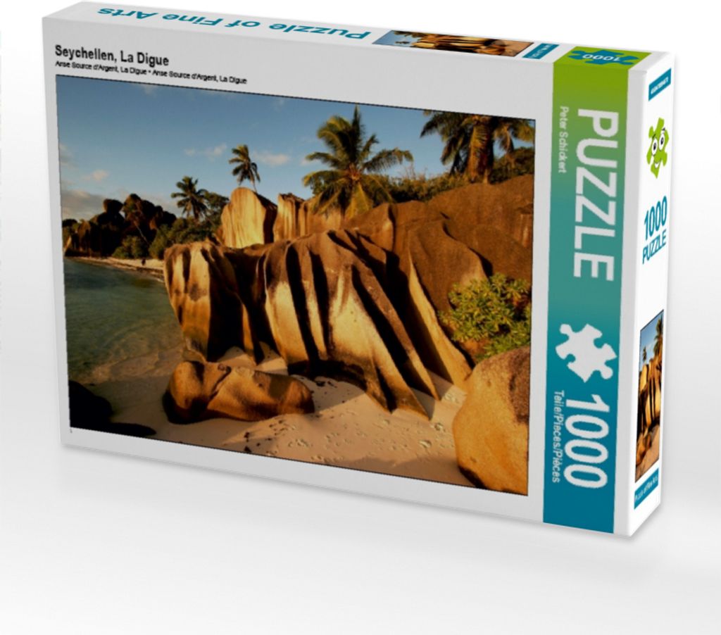 CALVENDO Puzzle Seychellen, La Digue | 1000 Teile Lege-Größe 64x48cm Foto-Puzzle für glückliche Stunden