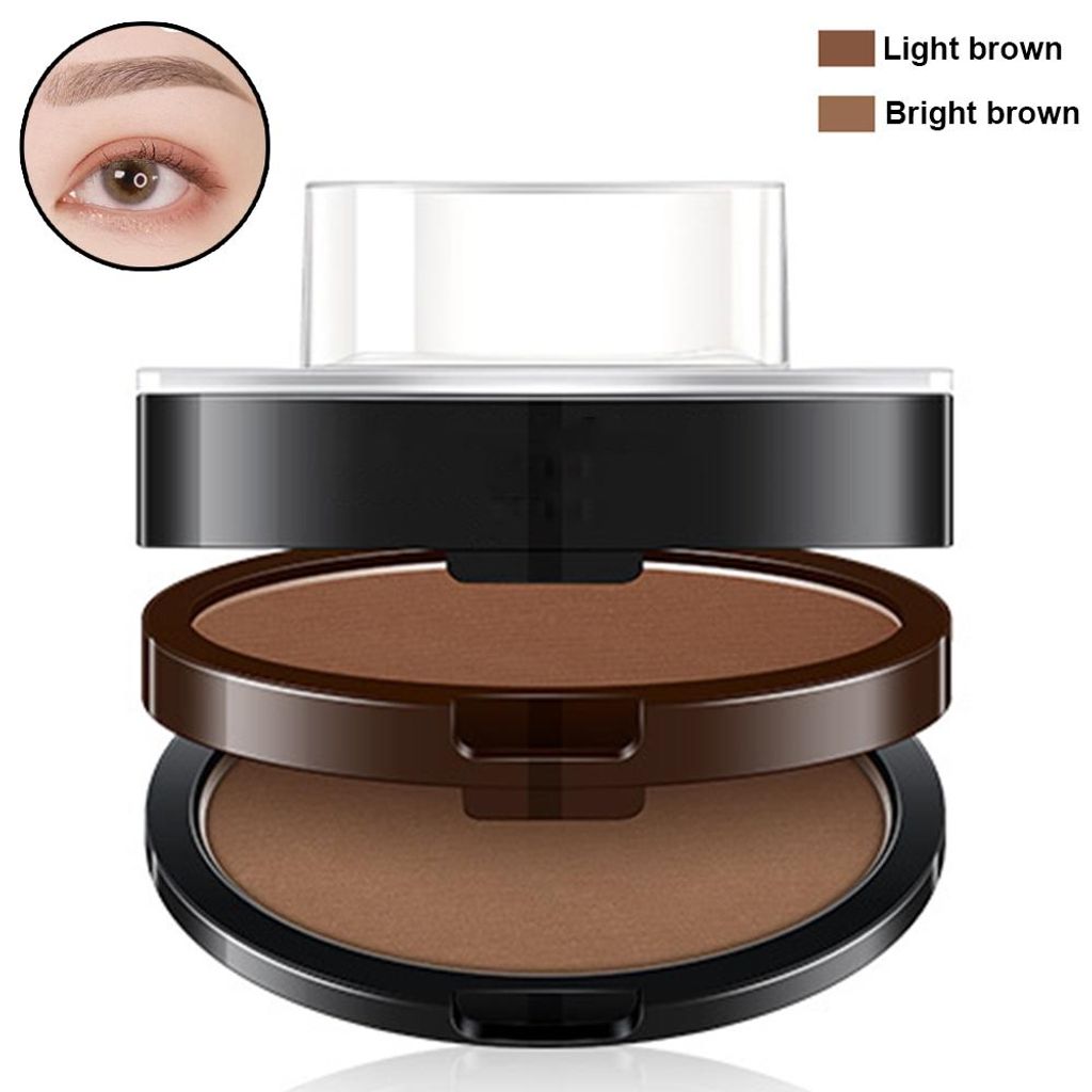 Versiegelt Augenbrauenstempel mit Augenbrauenbürste für perfekte Augenbrauen – für ein schnelles und natürliches Augenbrauen-Make-up.