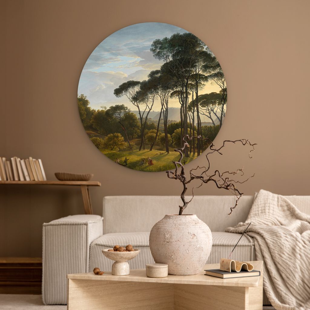MuchoWow - Wand-Kreis - Wohnzimmer - Bild - Runde - Wanddeko - Dibond - Kunstdrucke