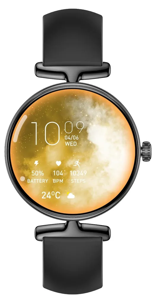 Smartwatch AMOLED Multifonction Noire - Tracker d'Activité et Santé INF - 6