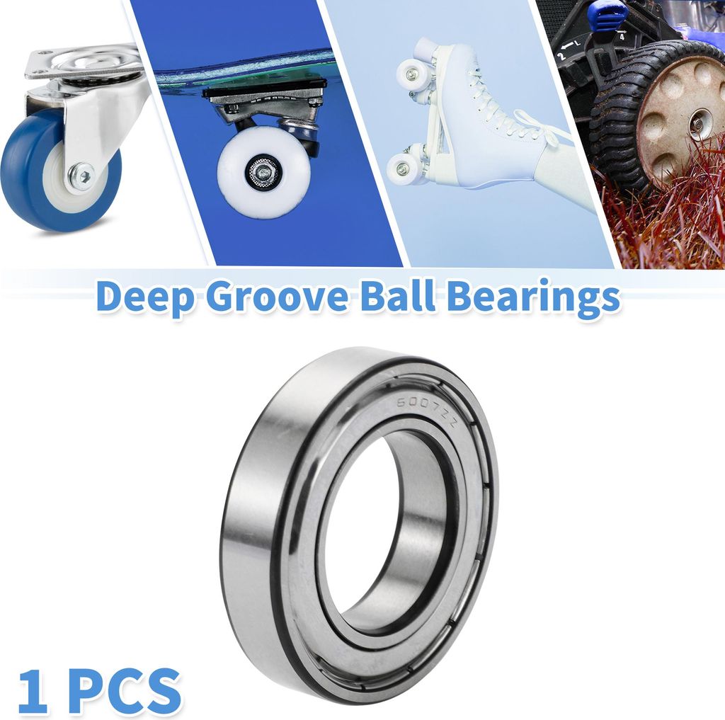 6007ZZ Rillenkugellager P6 35x62x14mm Geschmierte Lager Doppel-Metall-Dichtung Silberton Scooter Skateboard Rad