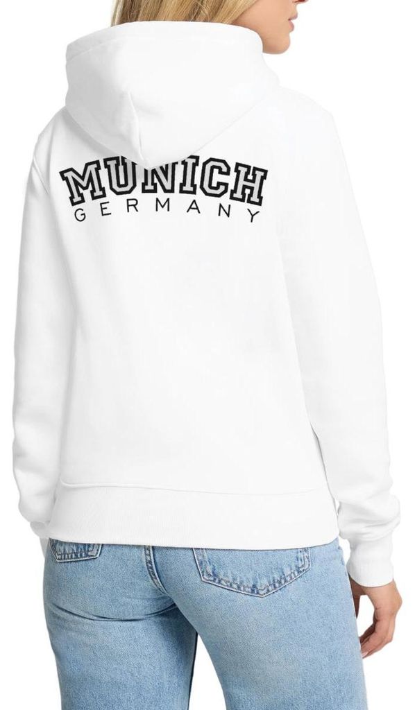 Spreadshirt Munich München Deutschland Streetwear College Damen Premium Hoodie, XXL, Weiß