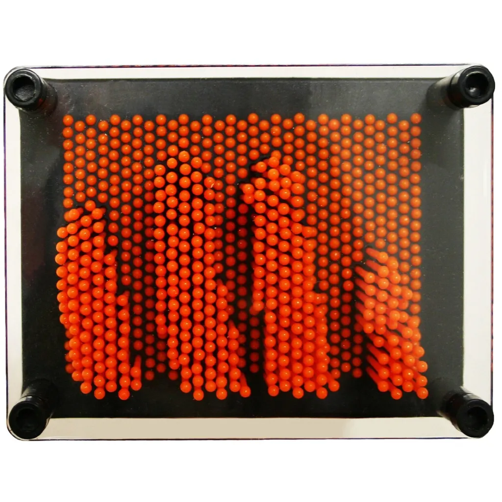Cadre Empreinte 3D Pin Art pour Enfant - Jeu de Relief Sensoriel Multicolore