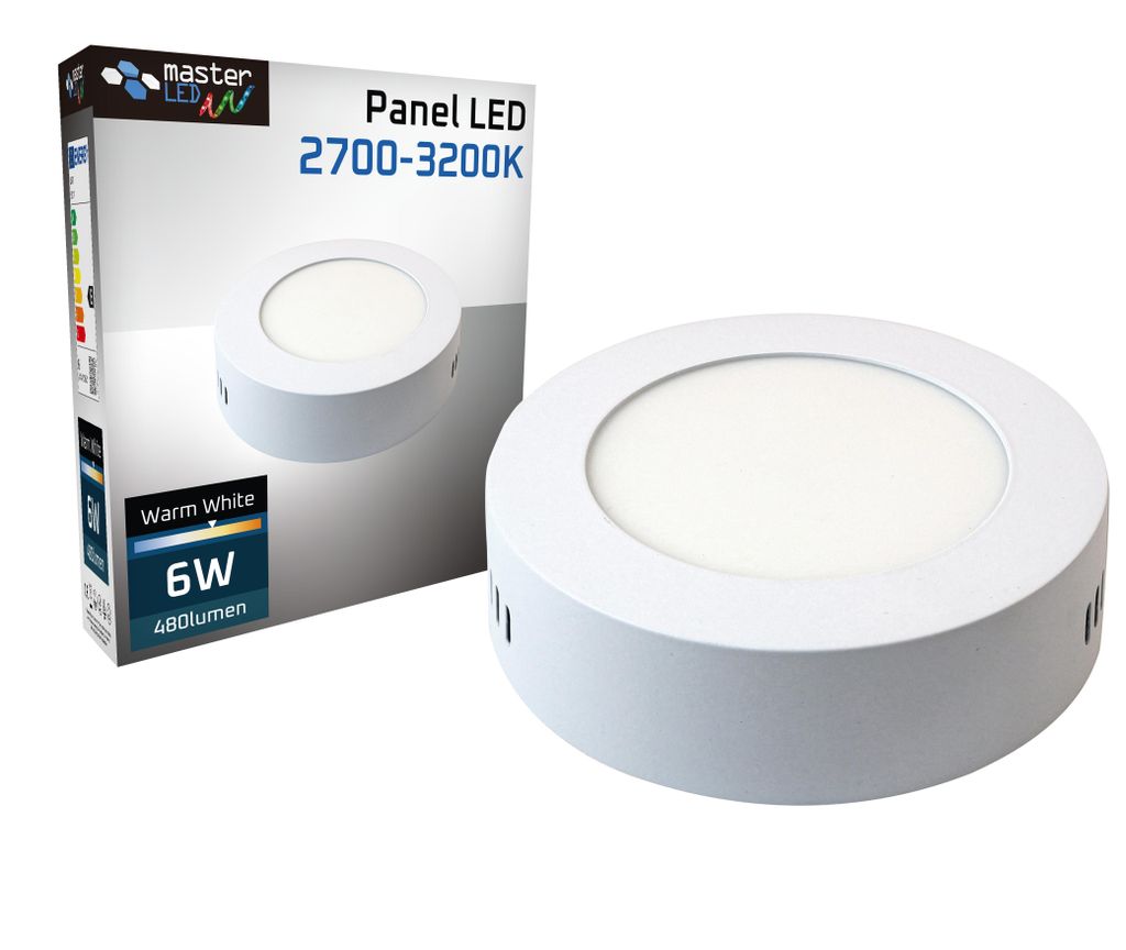 Panel LED natynkowy okrągły Proma 6W 2700K Zdjęcie produktu 