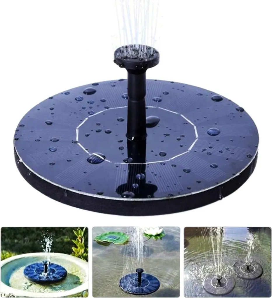 Pompe Solaire pour Étang Apt Zd70A Idéale pour Oxygéner l'Eau du Jardin