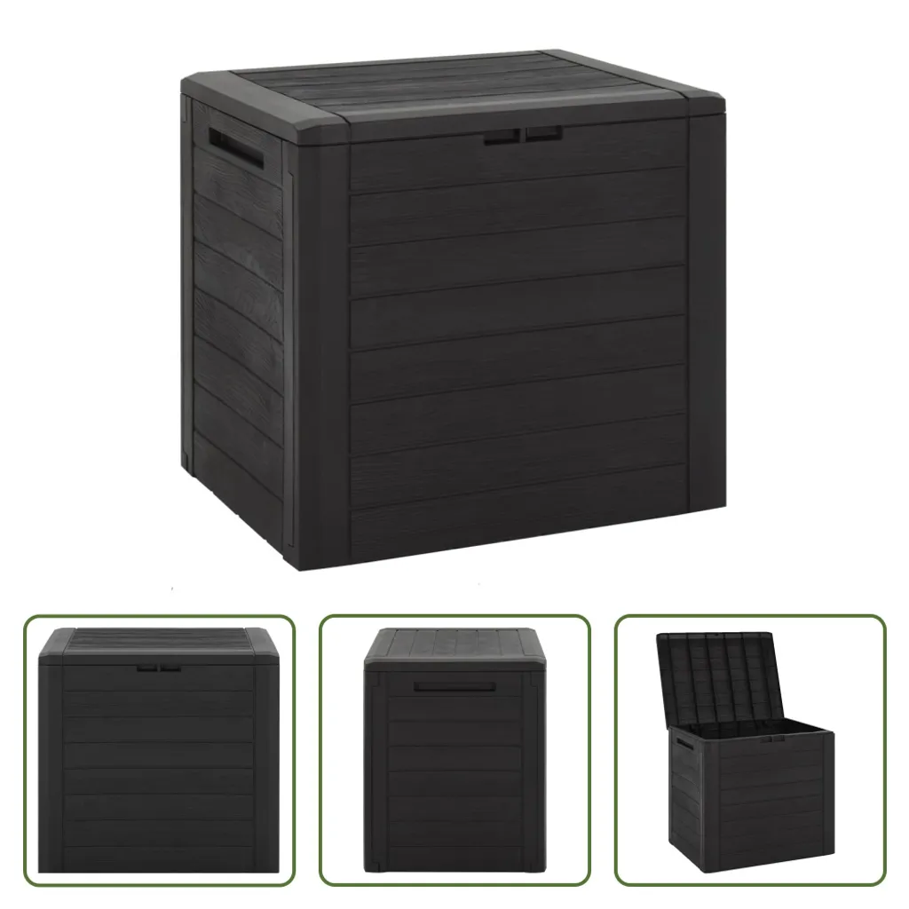 Cassapanca Organizzatrice Outdoor 118L Marrone - Polipropilene PP
