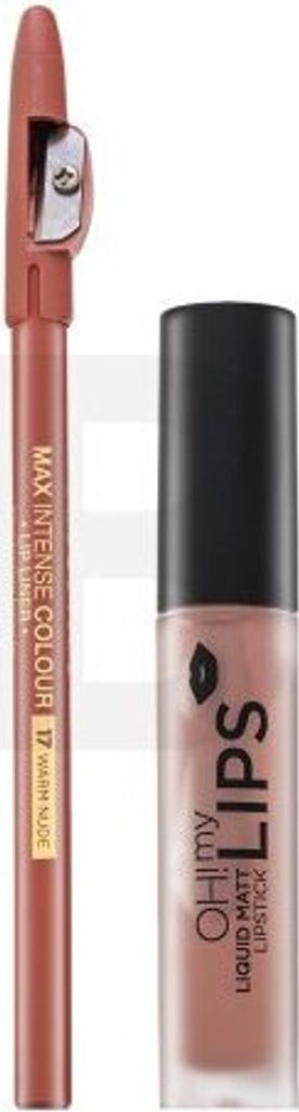 Eveline OH! My Velvet Lips Matt Lip Kit Lippenset für einen matten Effekt 01 Neutral Nude 4,5 ml